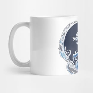 Dragon Blue Shadow Silhouette Anime Style Collection No. 452 Mug